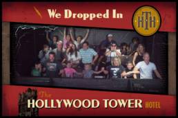 boy's first ride on Tower of Terror captured by Disney photo pass