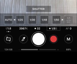 setting shutter speed in ProShot app