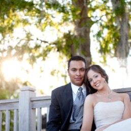 wedding portrait of Stephana and Charles Ferrell